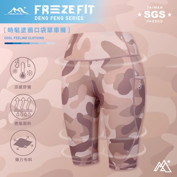 時髦塗鴉口袋單車褲