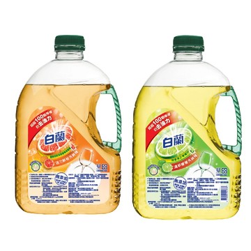 白蘭 動力配方洗碗精_單入2.8kg(鮮柚/檸檬)
