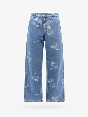 Organic cotton jeans with all-over prints - CARHARTT WIP - gender_Man