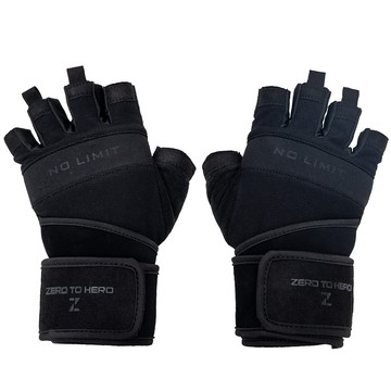 Zero To Hero 經典健身手套  L  黑色  1雙