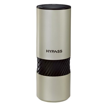 【HYPASS】空氣瓶子 3代Ai車用空氣清淨機 香檳金  活性碳濾網 負離子 自動開機 自動偵測