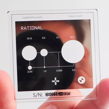 {可打統編 保固一年}高精度二維多數圖像測量儀校正片投影儀怡新標準校準片教學片