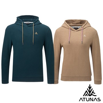 【ATUNAS 歐都納】男女款經典保暖長袖連帽衫A2PS2560M/A2PS2561W/綜品