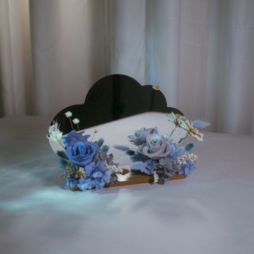 靜藍時光 永生花擺飾