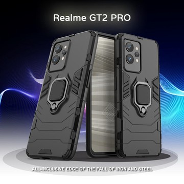 Realme GT2 Pro 黑豹 鋼鐵人/俠 磁吸 指環扣 支架 手機殼 盔甲 防摔殼 保護殼