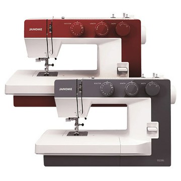 日本代購 JANOME 車樂美 1522RD 1522BL 電動縫紉機 裁縫機 垂直半迴轉 25種圖樣 附防塵套 踏板