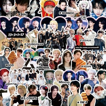 💗SEVENTEEN周邊💗最新seventeen貼紙徐明浩崔勝哲李碩珉金珉奎明星周邊手帳裝飾貼💗12