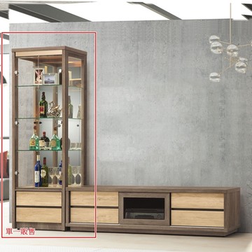 AS DESIGN 雅司家具-翎藍2.2尺展示櫃-66×40×182cm