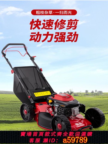 【廠家直銷 可打統編】汽油割草機手推式剪草機草坪修剪機小區新款自走打草機推草除草機