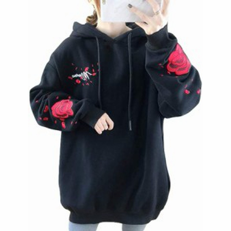 パーカー レディース トレーナー フード付き ゆったり プルオーバー 花柄 鶴柄 スウェットパーカー 刺しゅう 大きいサイズ トップス ファ 通販 Lineポイント最大1 0 Get Lineショッピング