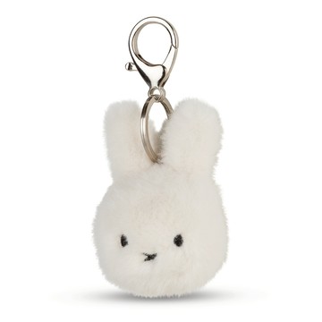 BON TON TOYS｜Miffy米菲兔環保毛絨鑰匙圈-8cm - 象牙白