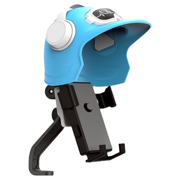 帶遮陽摩托車手機支架  顏色隨機  單一商品