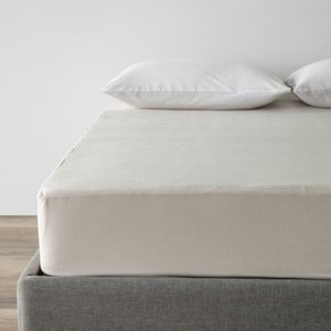 SNOW TOUCH 涼感床包式保潔墊單人 卡其