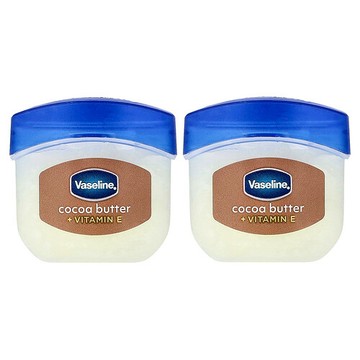 Vaseline, 脣部護理® 啫喱，可可脂，2 支，每支 0.25 盎司（7 克）