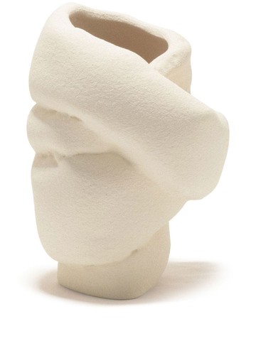 Completedworks - Fold B56 sculpted vase - unisex - ceramic - One Size - White