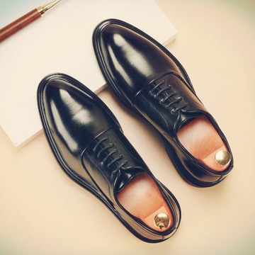皮鞋男款冬季高級感增高商務正裝尖頭英倫風西裝結婚新郎黑色皮鞋