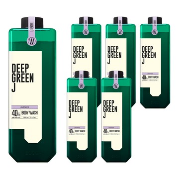 J'SOOP Deep Green J Arome 沐浴露 薰衣草香  1L  6瓶