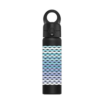 磁吸水壺 AquaStand 不鏽鋼 700cc - 附吸管 黑 - Ocean Collection: Let's Sea 海洋系列：一路向海 - 海波交響（洋流）