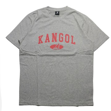 KANGOL 短T 短袖 灰 紅LOGO 寬鬆 休閒 上衣 中性 6325101111