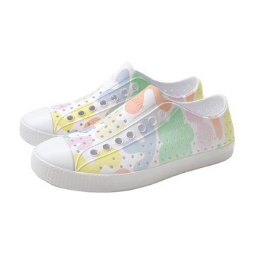 【現貨/預購】native JEFFERSON WANDERFOAM PRINT 洞洞鞋 中性款 白/粉彩 不規則圖型 F0000233-9279 no493