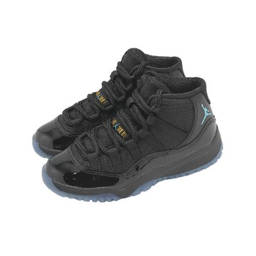 休閒鞋 Jordan 11 PS 中童 小朋友 黑 藍 Gamma Blue 喬丹 AJ11 378039-047