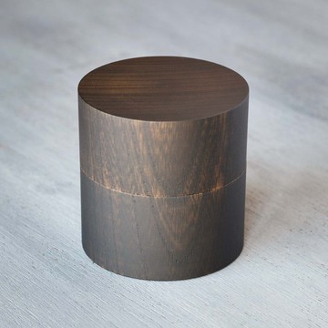 日本山中漆器木製茶筒・抹茶罐・茶道茶筒・日本職人工藝