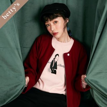 betty’s貝蒂思 都會女郎刺繡針織上衣(粉色)