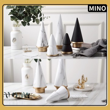 台灣發貨 北歐ins風聖誕樹裝飾擺件 現代簡約居家樹脂裝飾 聖誕節裝飾品 實品屋樣板設計師搭配擺設 電子發票