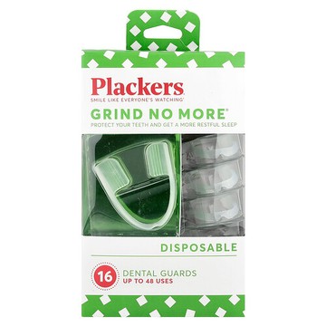 Plackers, 不會再磨，一次性，夜磨牙牙套護齒套，16支
