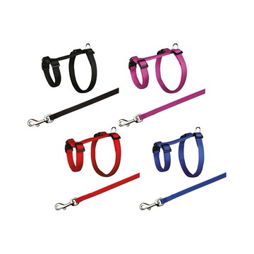 Trixie 寵物用品 兔子專用牽繩【顏色隨機】 25-44 cm/10 mm, 1,25 m (TX6260)