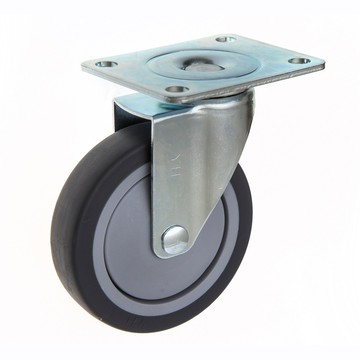 【YH】4英吋 4X1 新式儀器輪TPR 四角活動 萬向輪