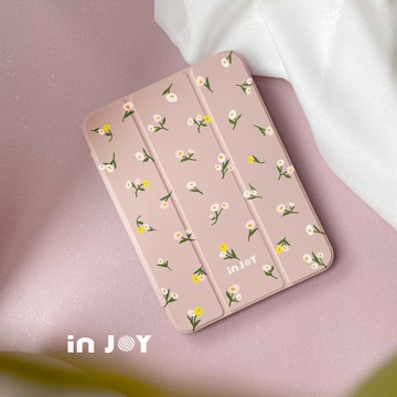 INJOY mall iPad Pro12.9/Pro13/Air13 系列 迷人小圓花 附筆槽平板保護套