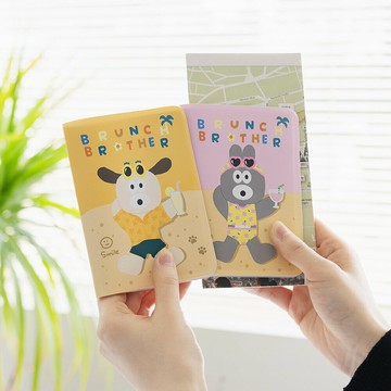 韓國文創Romane早午餐兄弟PVC折疊護照保護套 Ver.2 護照夾 護照套 護照收納 保護套 日本進口 - 護照夾 護照收納 護照套 日本進口 護照包 韓國代購 保護套 護照保護套 Romane 早午餐兄弟 韓貨 韓國文創 熱銷商品 文創 Brunchbrother 韓國文創Romane早午餐兄弟PVC折疊護照保護套