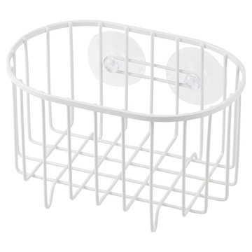 FREIZ 和平 吸盤式廚餘用垃圾袋架  1個  白色