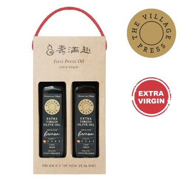 【壽滿趣- 紐西蘭廚神系列】頂級冷壓初榨原味橄欖油禮盒(250mlx2)