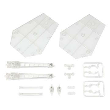 BANDAI 魂 STAGE ACT MECHANICS 可動支撐架/台座 適用機體類型  透明色  1個  12 x 10 x 2.6cm