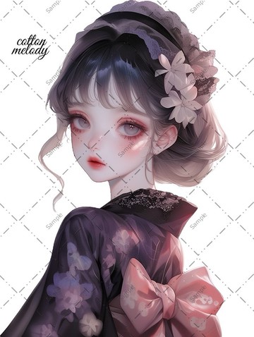 original sticker no.1025 人物貼紙 原創貼紙 人物貼紙 女孩貼紙 原創人物貼紙