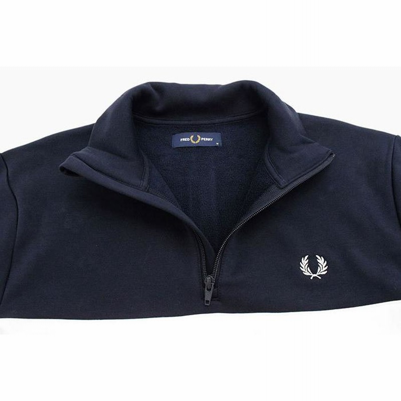 Fred Perry ネイビー ハーフジップ トレーナー FRED PERRY トレーナー