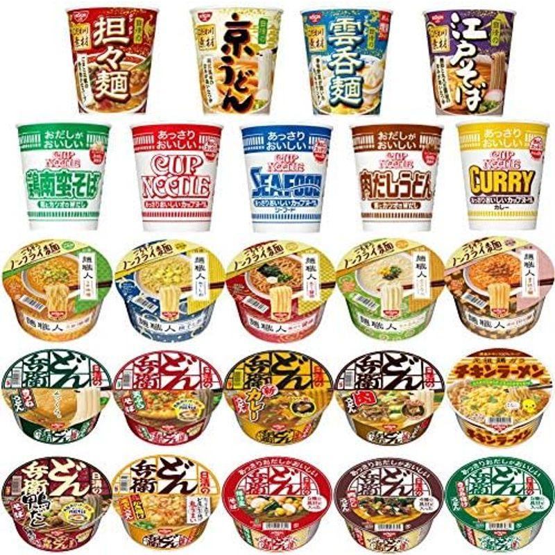 日清食品 どん兵衛 麺職人 京うどん 江戸そば カップヌードルも入ったカップ麺 バラエティ24食セット 関東圏