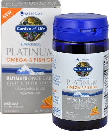 Garden of Life Minami Platinum Omega-3 Fish Oil Orange 30 Softgels