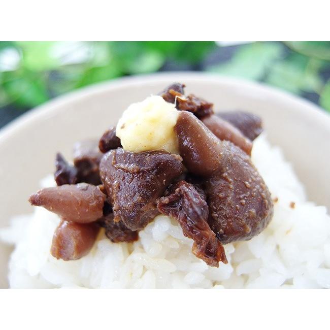 鮭の心臓醤油煮80g 珍しいさけの心臓を醤油、生姜などで味付けし缶詰にしました。名前はグロテスクな感じですが歯応えがしっかりとして美味