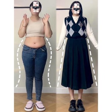 微胖女孩顯瘦a字裙子梨形身材半身裙高腰百褶裙大碼胖mm遮肚遮胯