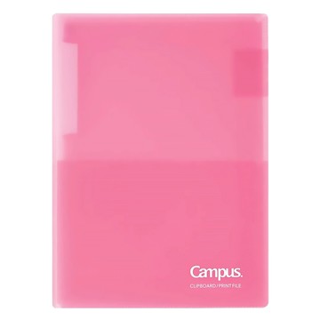 KOKUYO 國譽 Campus 大開口文件夾 A4 可收納40張A3大小紙張  粉紅色  1個