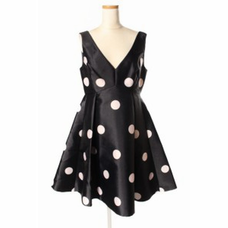 中古】ケイトスペード KATE SPADE Spotlight Polkadot V-Neck Dress 