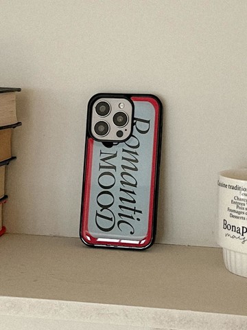 French Lettering Design Glossy Epoxy Bumper Case