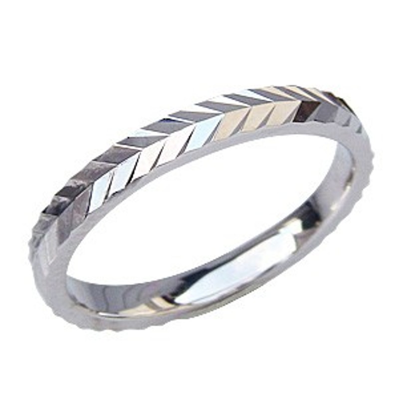 プラチナ デザインカットリング 結婚指輪 シンプル 指輪 pt900 地金 ...