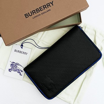 美國百分百【全新真品】Burberry 皮夾 8085244 長夾 歐洲精品 配件 錢包 logo 戰馬 黑色 CZ81