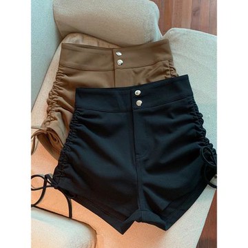 夏季抽繩西裝短褲女夏寬松小個子高腰辣妹網紅炸街褲子潮ins夏裝