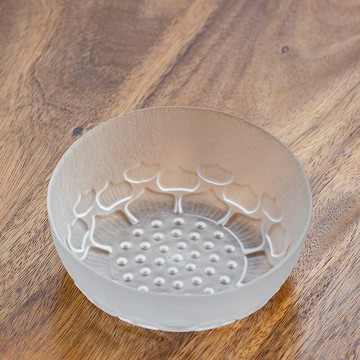 茶洗玻璃盆筆洗洗杯碗水盂家用功夫茶具配件洗茶杯的器皿中號大號