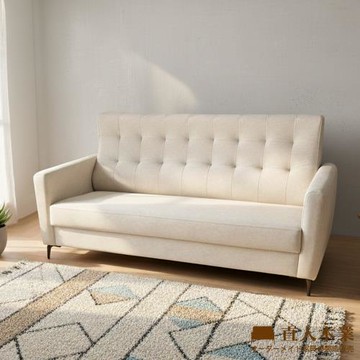 【直人木業】台灣製高回彈座感S鋼彈簧手工沙發185CM